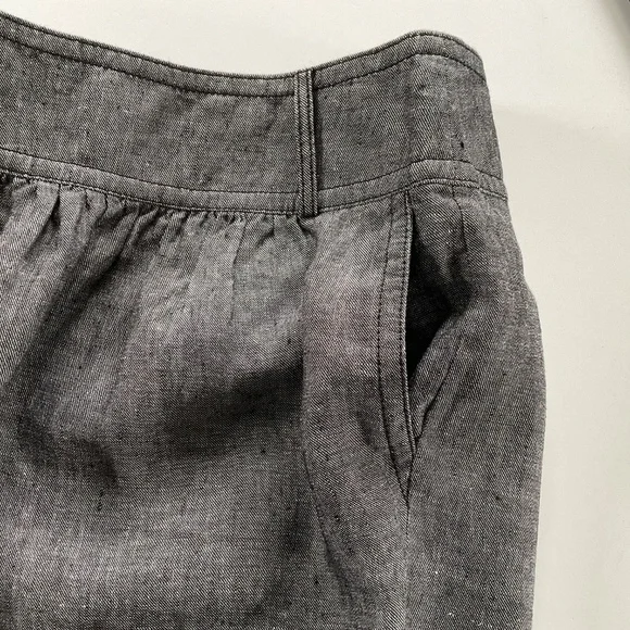 Banana Republic Chambray Tie Waist Skirt Sz 0 Mini Office Siren Casual Chic - Picture 12 of 12